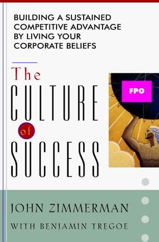 Cover of The culture of success by John Zimmerman