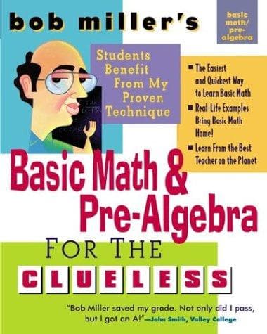 Cover of Bob Miller's basic math and prealgebra by Robert Miller