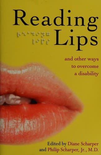 Cover of Reading lips by Diane Scharper