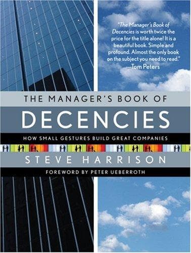 Cover of The Manager's Book of Decencies by Steve Harrison