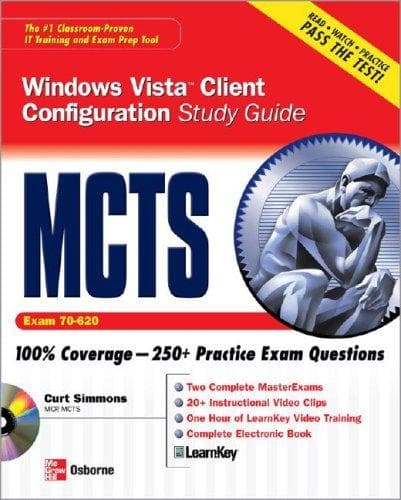 Cover of MCTS Windows Vista Client Configuration Study Guide (Exam 70-620) (Study Guide & CD) by Curt Simmons