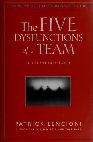 Cover of Las cinco disfunciones de un equipo by Patrick Lencioni