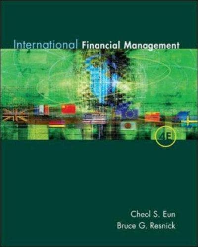 Cover of International financial management by Cheol S. Eun