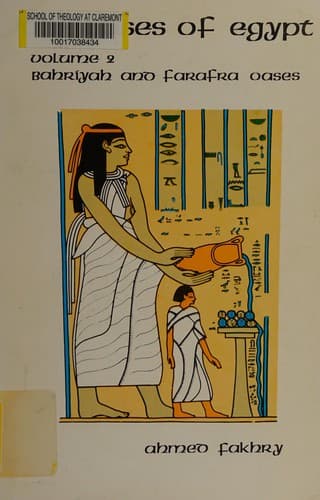 Cover of The oases of Egypt by Ahmed Fakhry