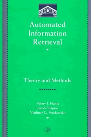 Cover of Automated information retrieval by V. Frants