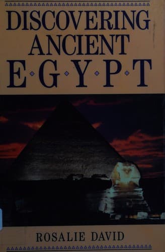 Cover of Discovering Ancient Egypt by Rosalie David