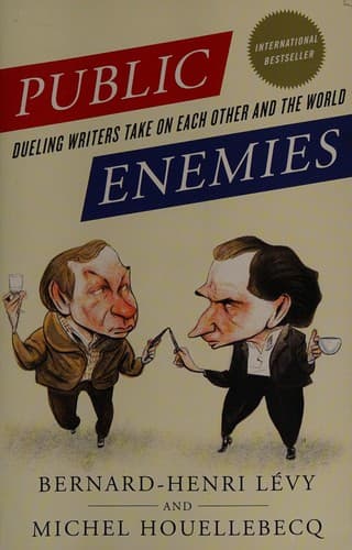 Cover of Ennemis publics by Michel Houellebecq
