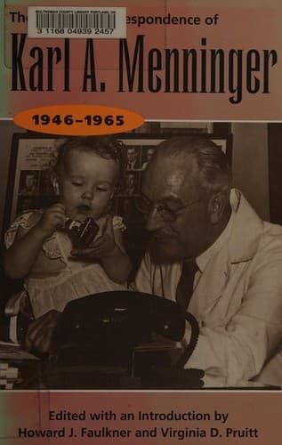 Cover of The selected correspondence of Karl A. Menninger, 1946-1965 by Karl A. Menninger