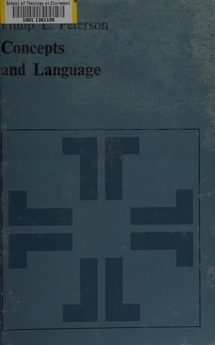 Cover of Concepts and language by Philip L. Peterson