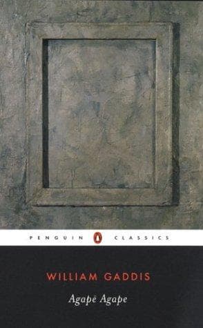Cover of Agape Agape by William Gaddis