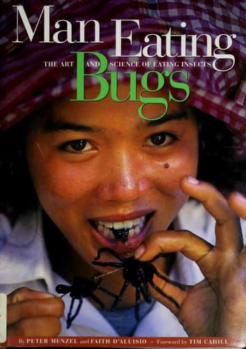 Cover of Man eating bugs by Peter Menzel