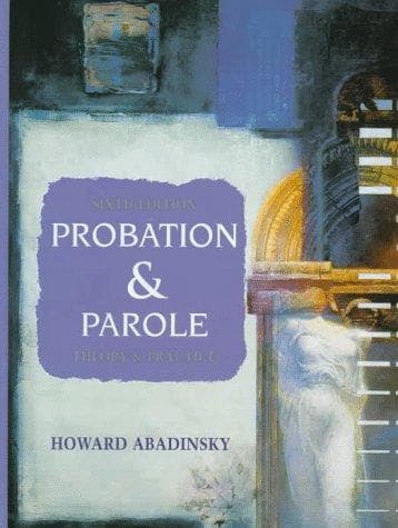 Cover of Probation and Parole by Howard Abadinsky