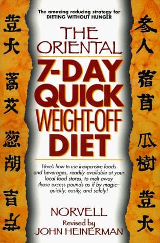 Cover of The oriental 7-day quick weight-off diet by Norvell