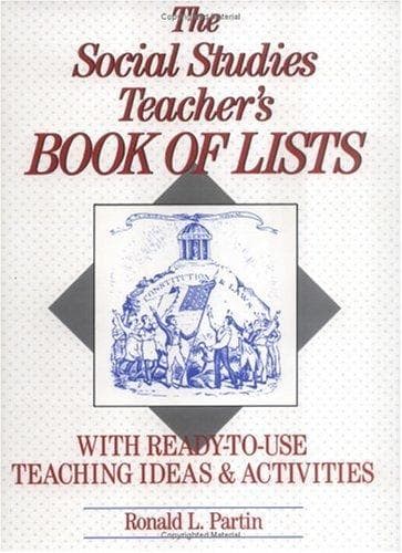 Cover of The Social Studies Teacher's Book of Lists by Ronald L. Partin