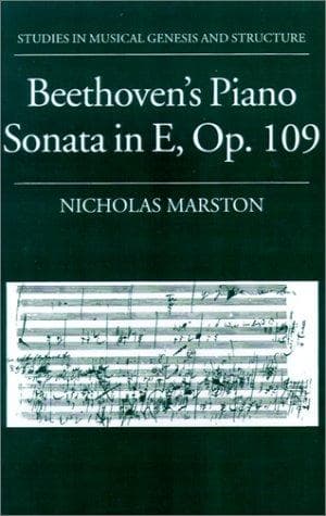 Cover of Beethoven's piano sonata in E, op. 109 by Nicholas Marston