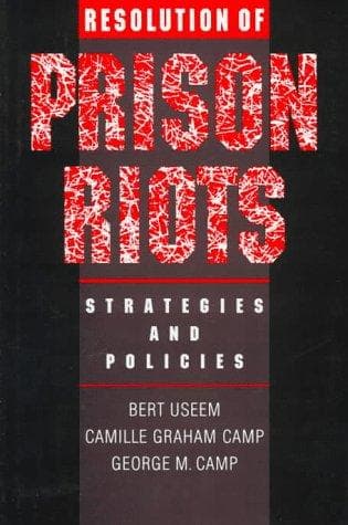 Cover of Resolution of prison riots by Bert Useem