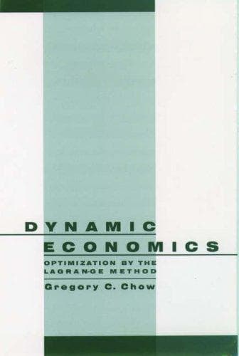 Cover of Dynamic economics by Gregory C. Chow