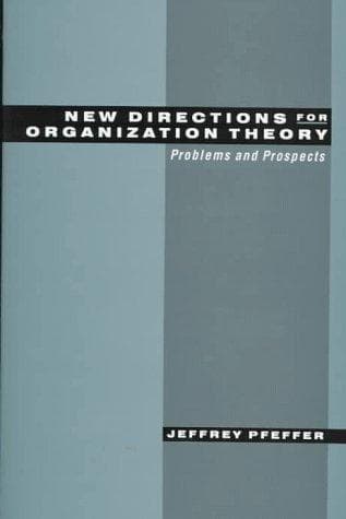 Cover of New directions for organization theory by Jeffrey Pfeffer