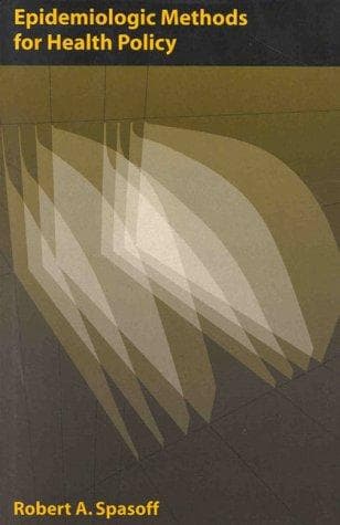 Cover of Epidemiologic methods for health policy by R. A. Spasoff