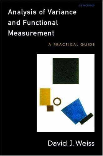Cover of Analysis of variance and functional measurement by David J. Weiss