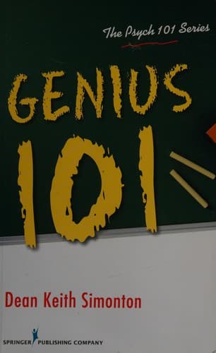 Cover of Genius 101 by Dean Keith Simonton