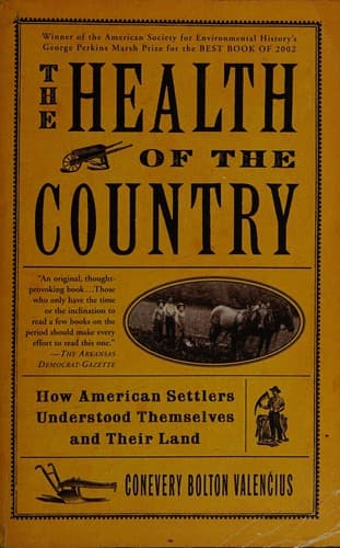 Cover of The health of the country by Conevery Bolton Valenčius
