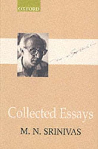 Cover of Collected essays by Mysore Narasimhachar Srinivas