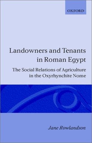 Cover of Landowners and tenants in Roman Egypt by Jane Rowlandson