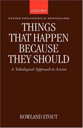 Cover of Things that happen because they should by Rowland Stout