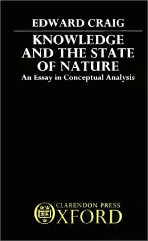 Cover of Knowledge and the State of Nature by Edward Craig