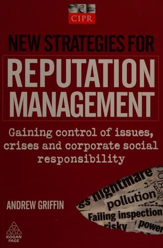 Cover of New strategies for reputation management by Andrew Griffin