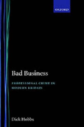 Cover of Bad business by Dick Hobbs