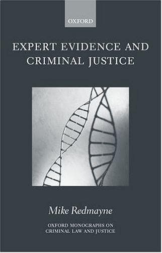 Cover of Expert evidence and criminal justice by Mike Redmayne