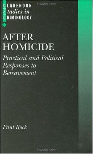 Cover of After homicide by Paul Elliott Rock