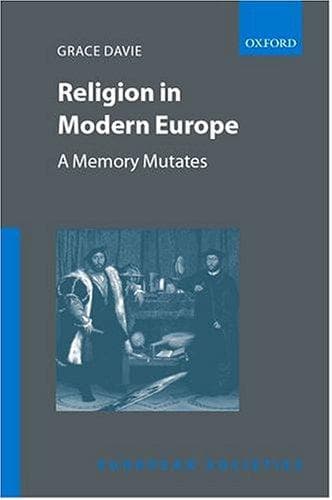 Cover of Religion in modern Europe by Grace Davie
