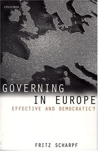 Cover of Governing in Europe by Fritz Wilhelm Scharpf