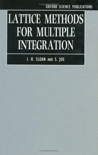 Cover of Lattice methods for multiple integration by I. H. Sloan
