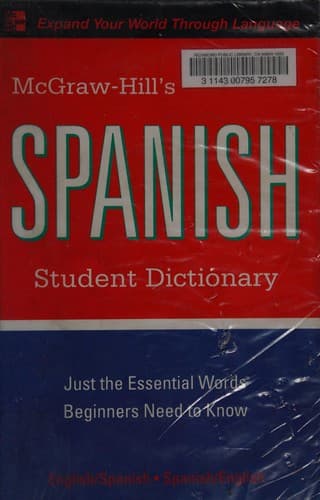 Cover of Mcgraw-Hill's Spanish student dictionary by Regina M. Qualls