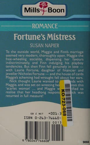 Cover of Fortune's mistress by Susan Napier