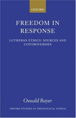 Cover of Freedom in Response by Oswald Bayer