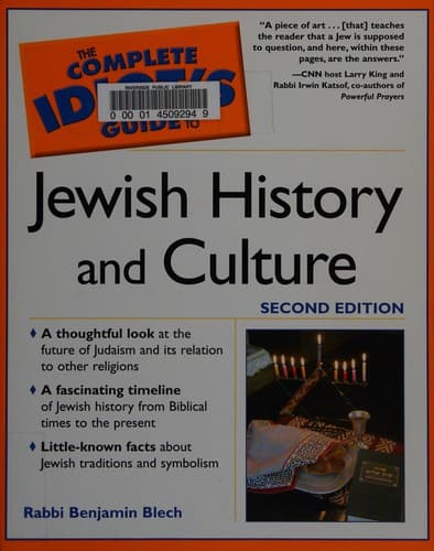 Cover of The complete idiot's guide to Jewish history and culture by Benjamin Blech