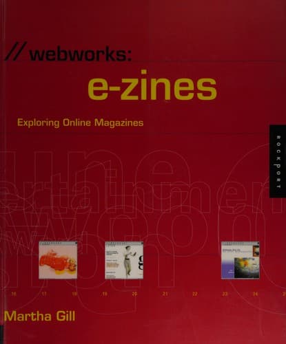 Cover of E-zines by Martha Gill