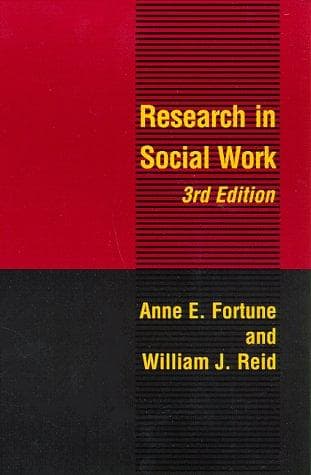 Cover of Research in social work by Anne E. Fortune