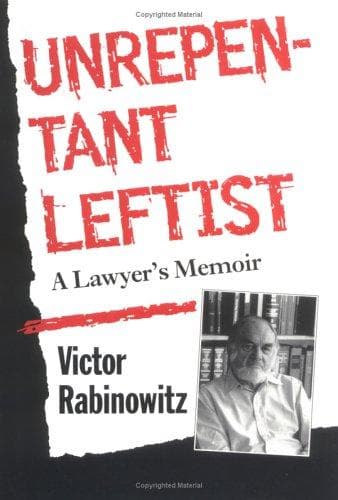 Cover of Unrepentant leftist by Victor Rabinowitz