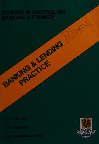 Cover of Banking and lending practice by P. M. Weaver