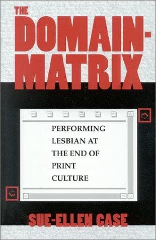 Cover of The domain-matrix by Sue-Ellen Case