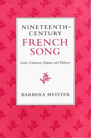 Cover of Nineteenth-century French song by Barbara Meister