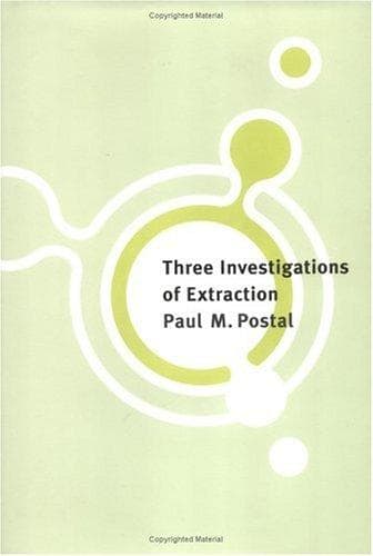 Cover of Three investigations of extraction by Paul Martin Postal