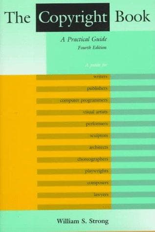Cover of The copyright book by William S. Strong