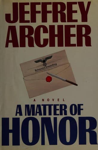 Cover of A Matter of Honour by Jeffrey Archer